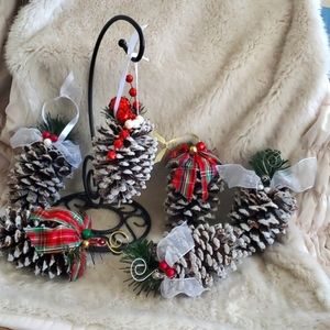 New, Jumbo Pinecone Ornaments